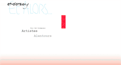 Desktop Screenshot of et-alors.org