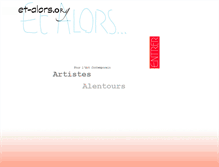Tablet Screenshot of et-alors.org